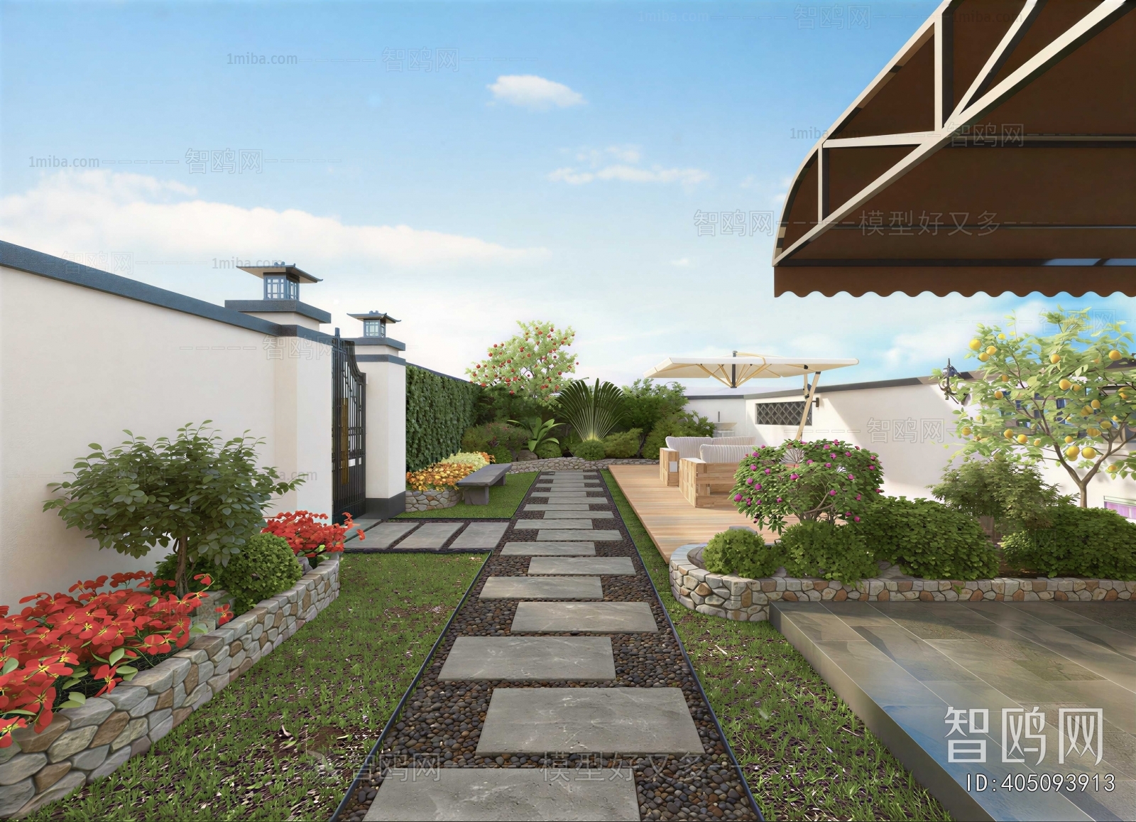 Modern Courtyard/landscape