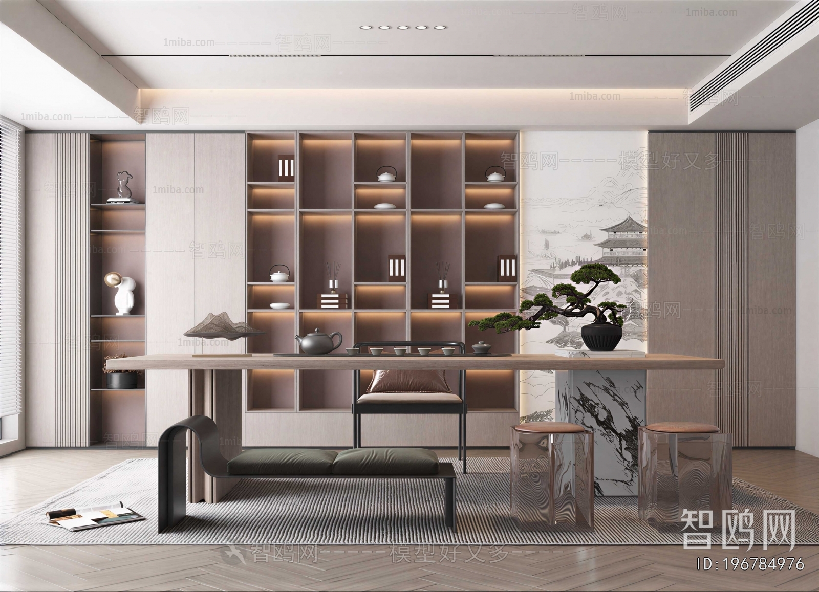 New Chinese Style Study Space