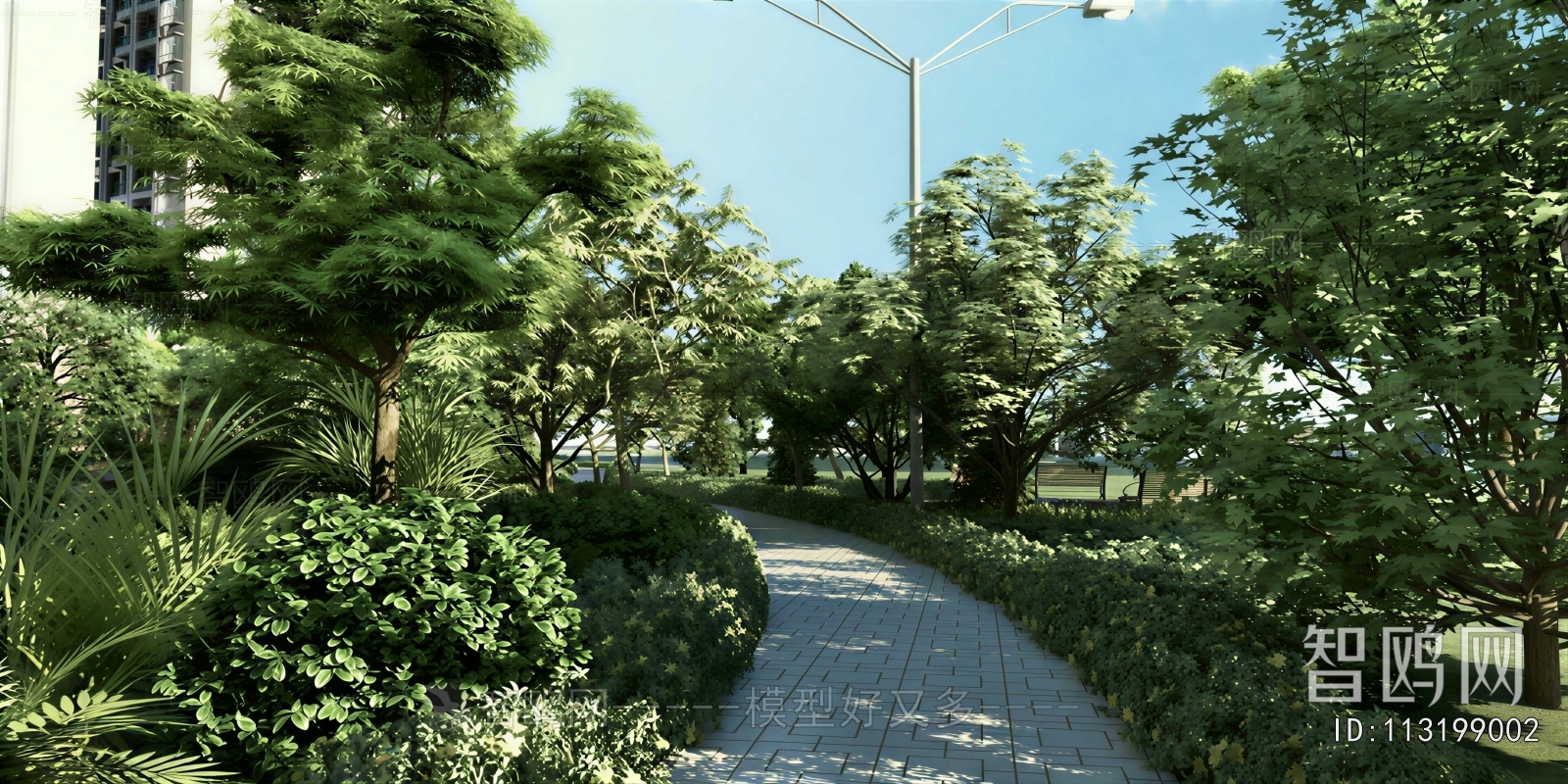 Modern Park Landscape