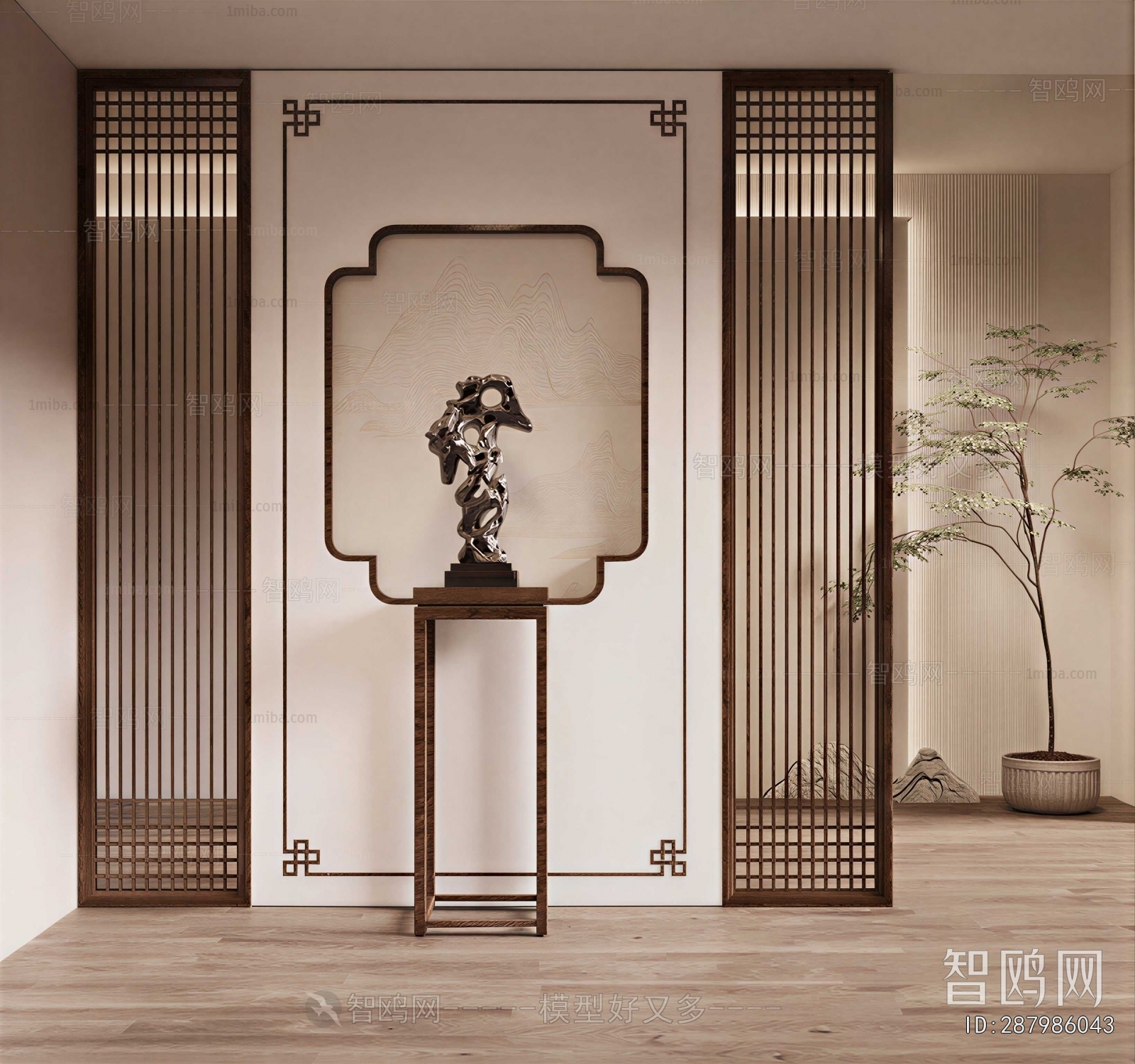 New Chinese Style Hallway