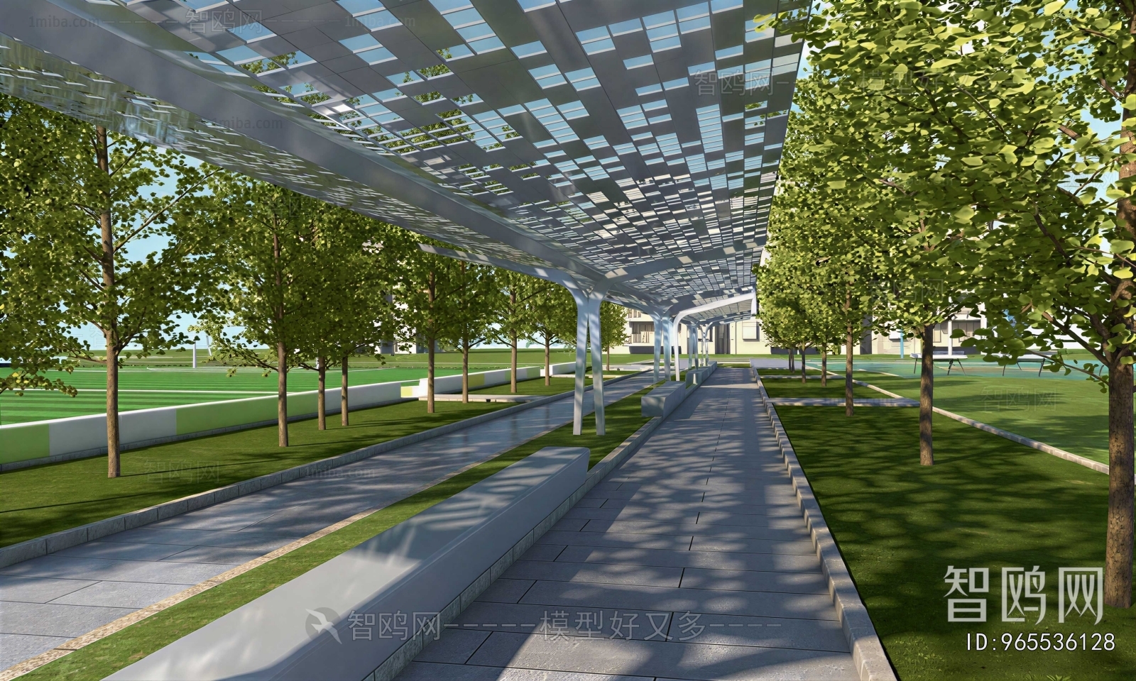 Modern Park Landscape
