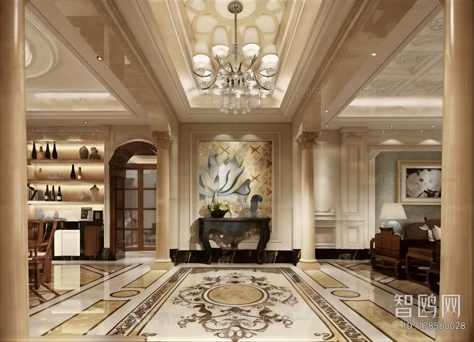 European Style Hallway