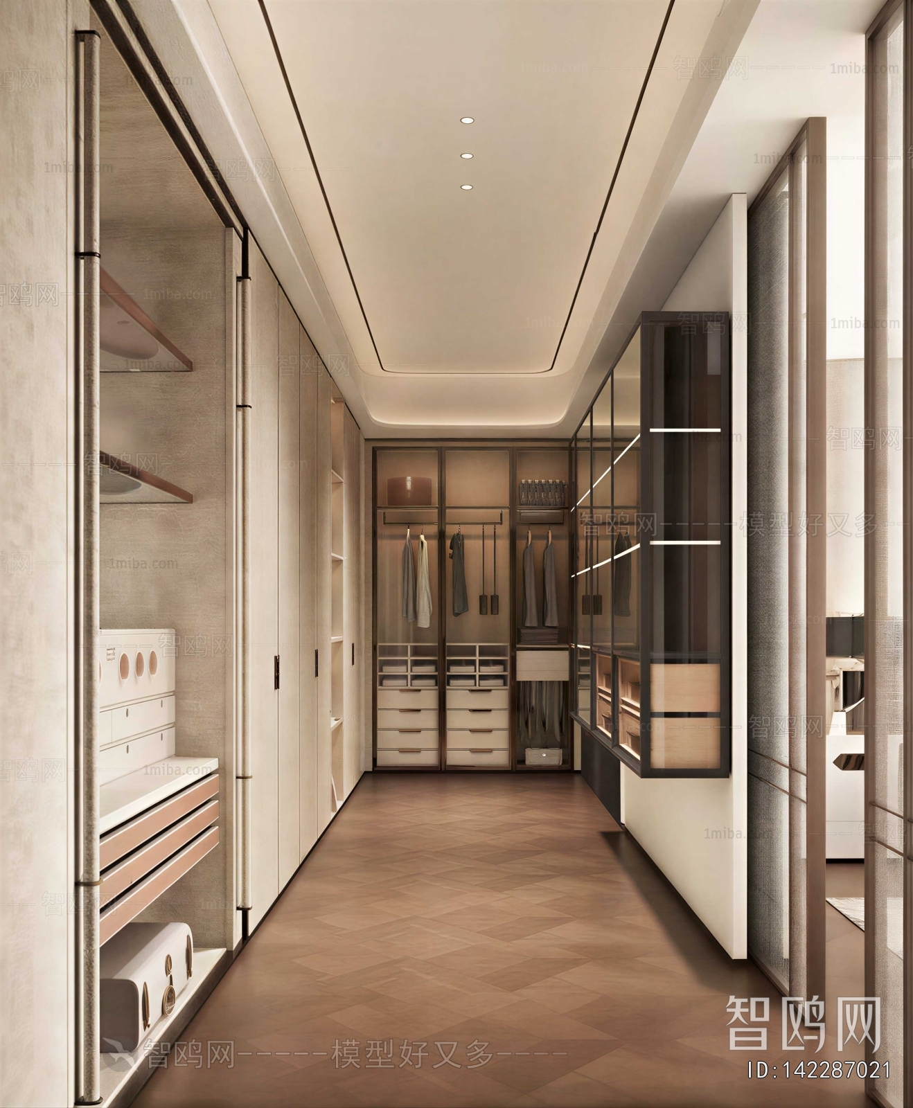 Modern Clothes Storage Area