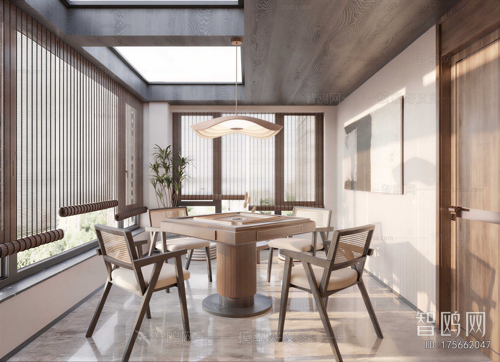 New Chinese Style Chess And Card Room