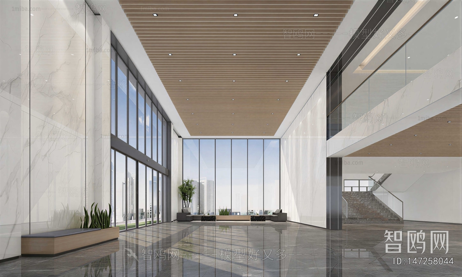 Modern Office Reception Desk