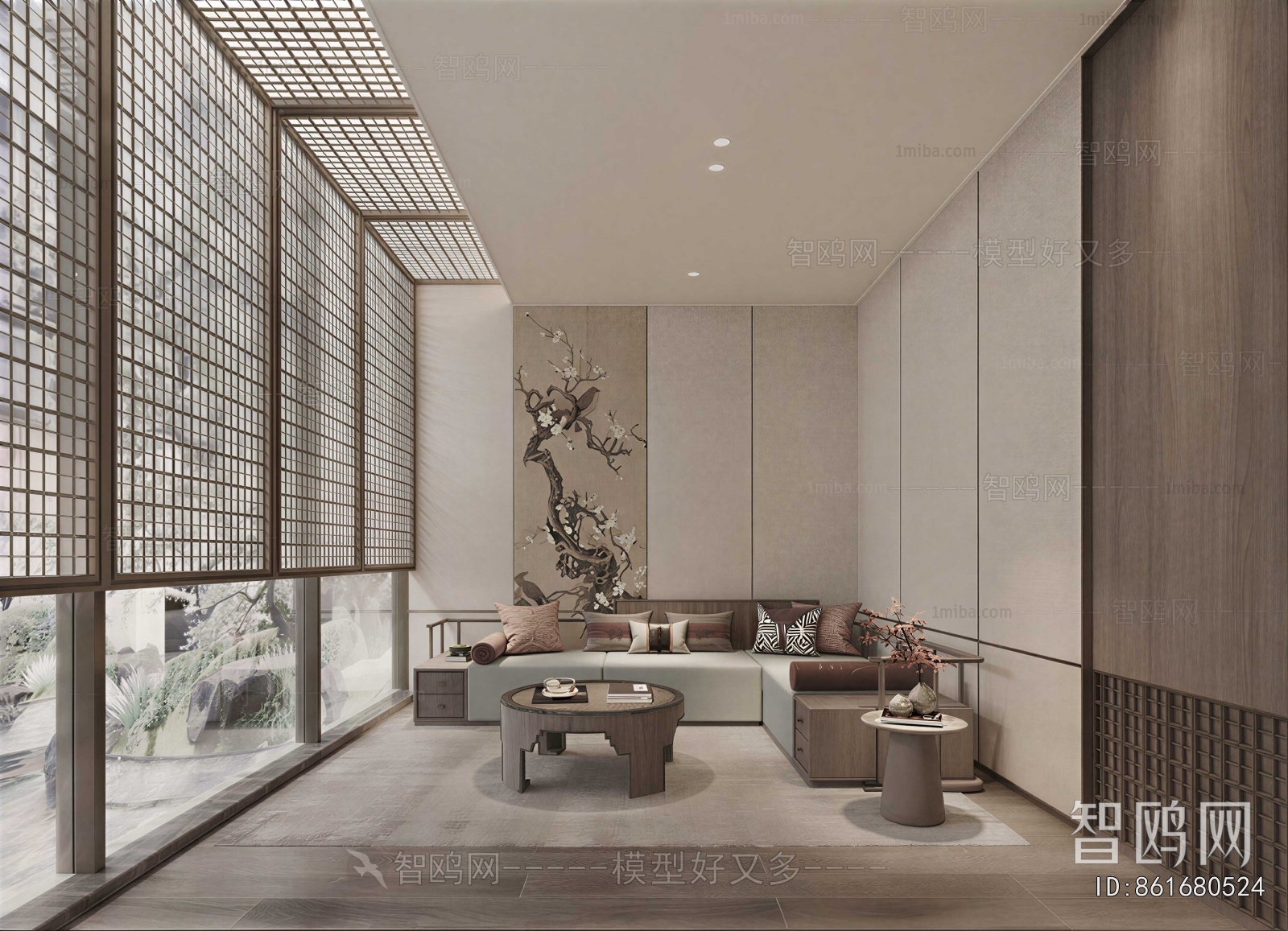 New Chinese Style A Living Room