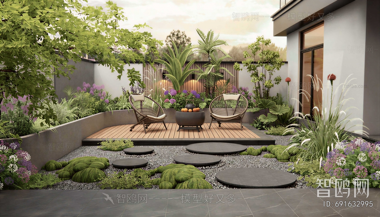 Japanese Style Courtyard/landscape