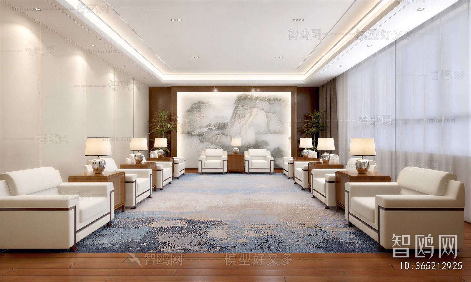 New Chinese Style Reception Room