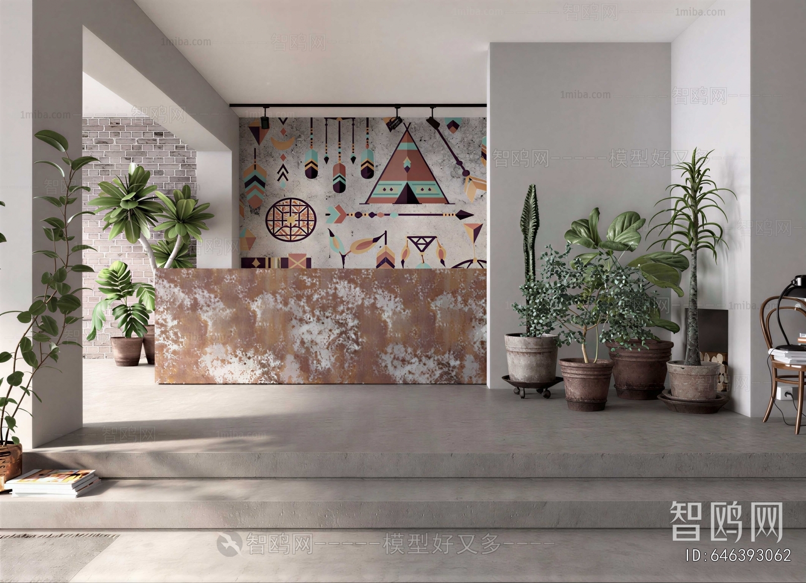 Wabi-sabi Style Hallway