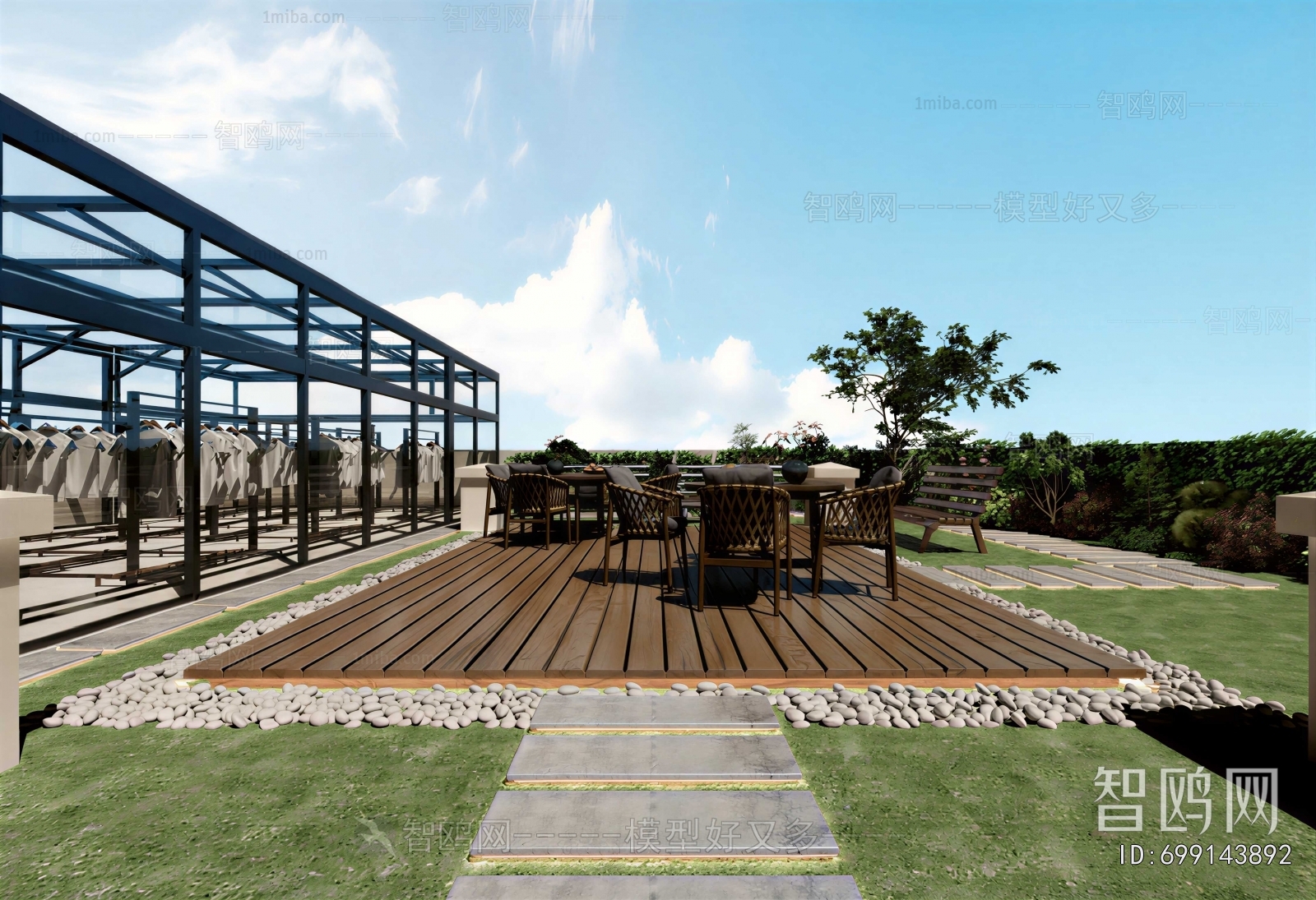 Modern Courtyard/landscape