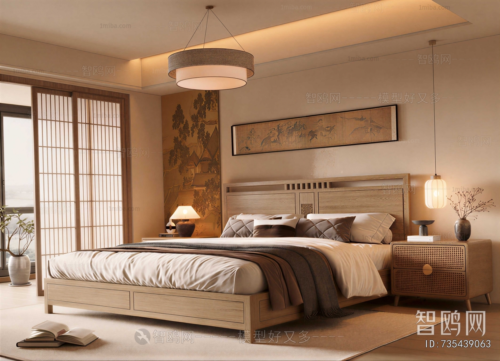 New Chinese Style Bedroom
