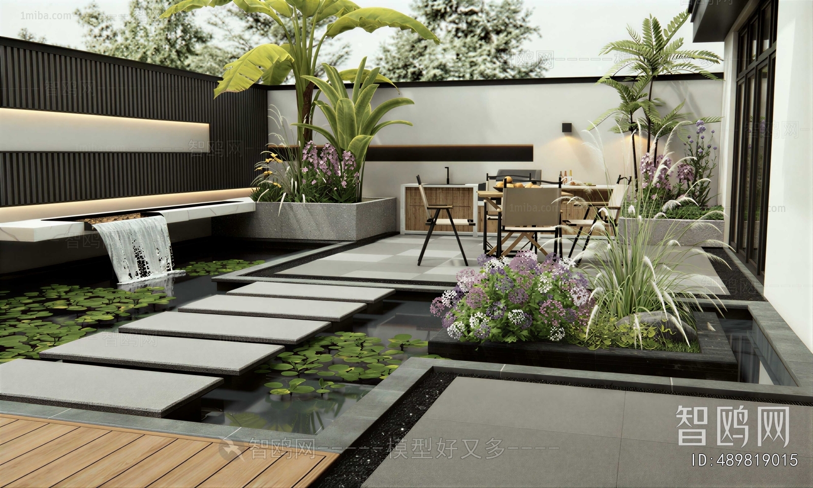 Modern Courtyard/landscape