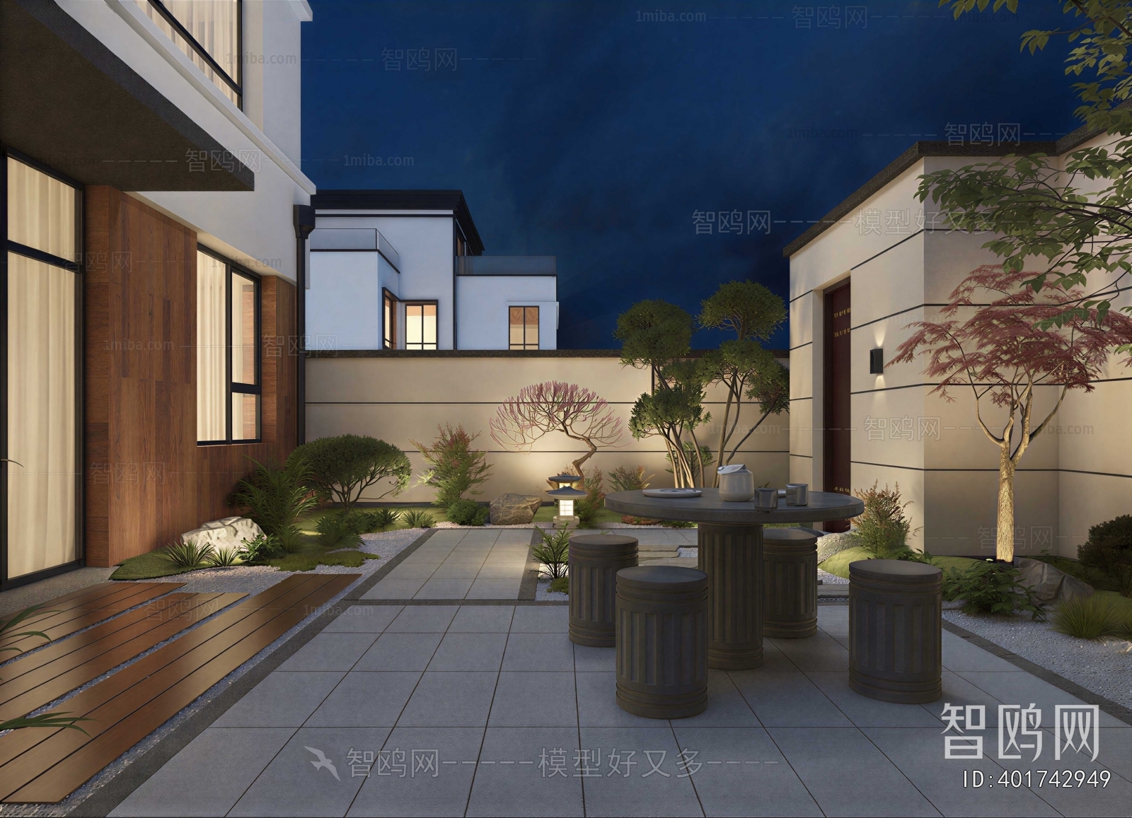 New Chinese Style Courtyard/landscape