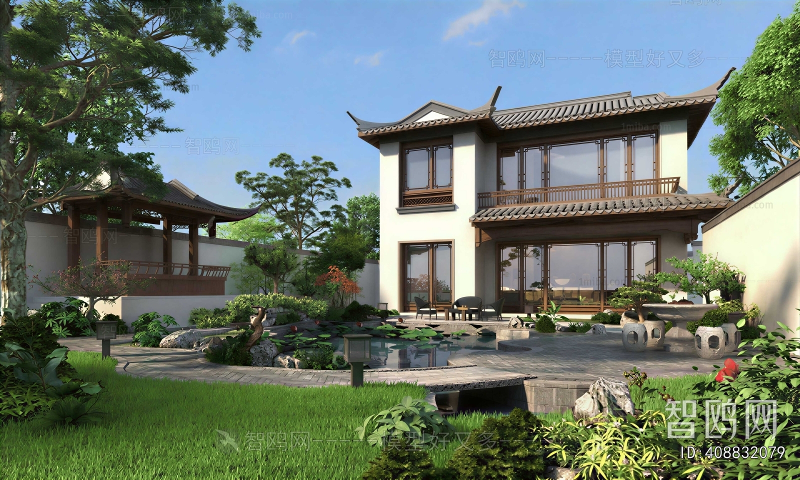 New Chinese Style Courtyard/landscape