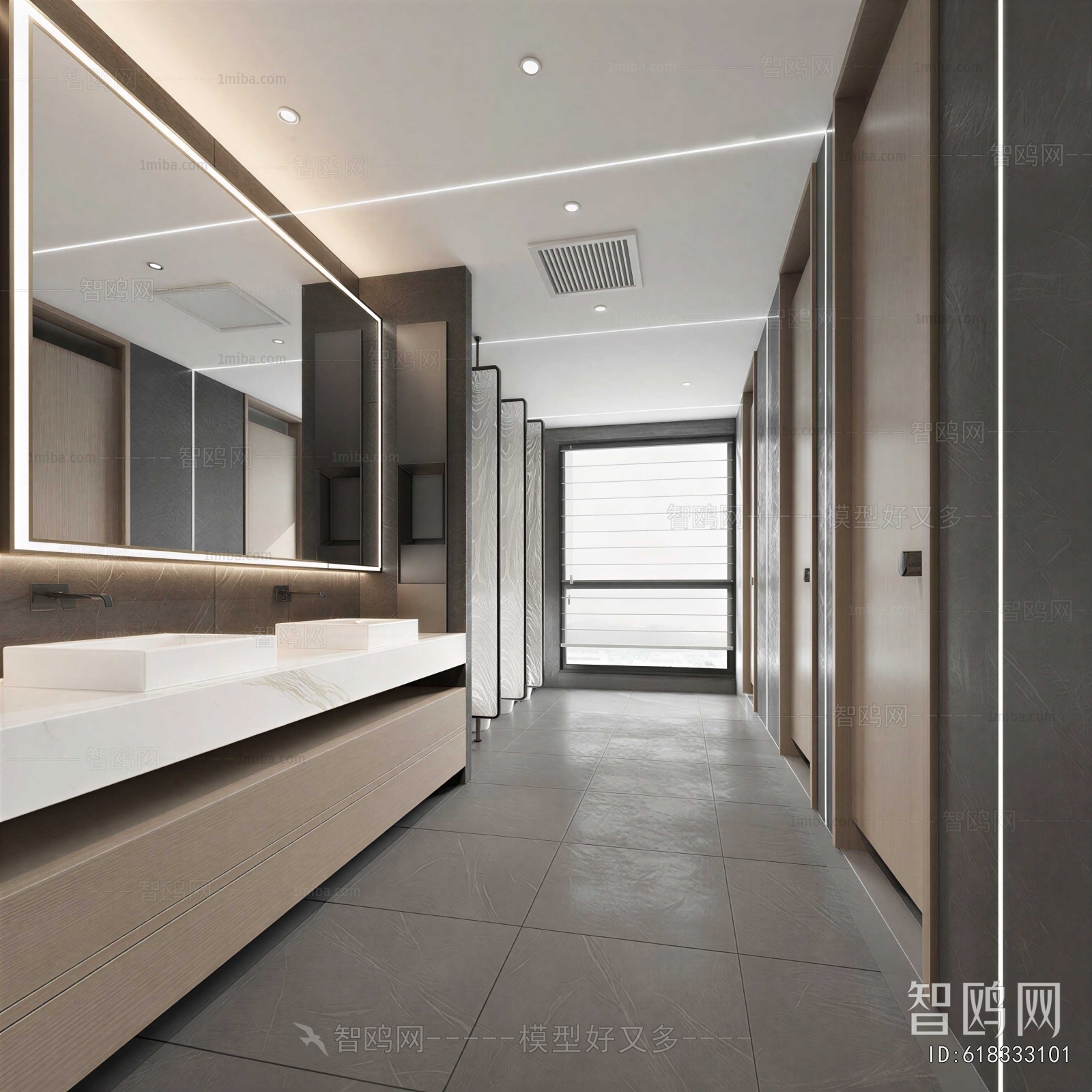 Modern Public Toilet