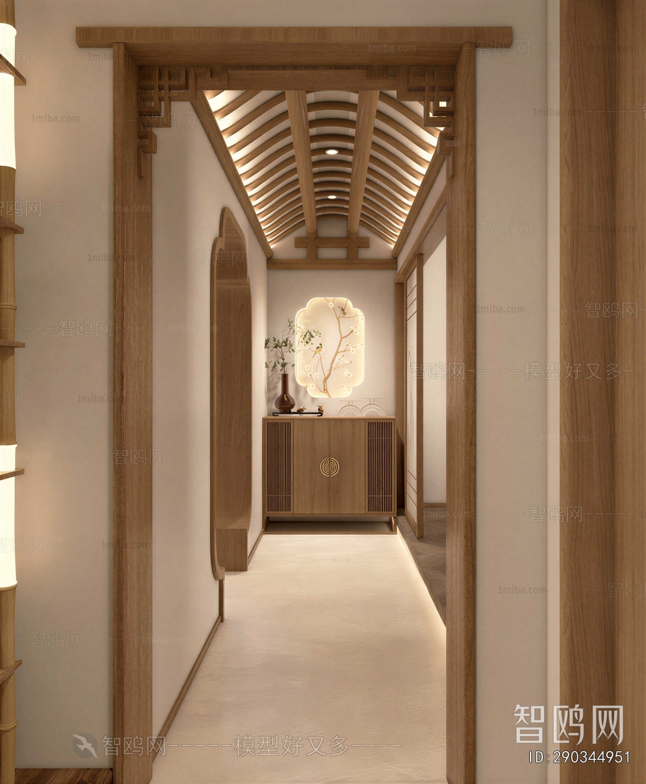 New Chinese Style Office Aisle