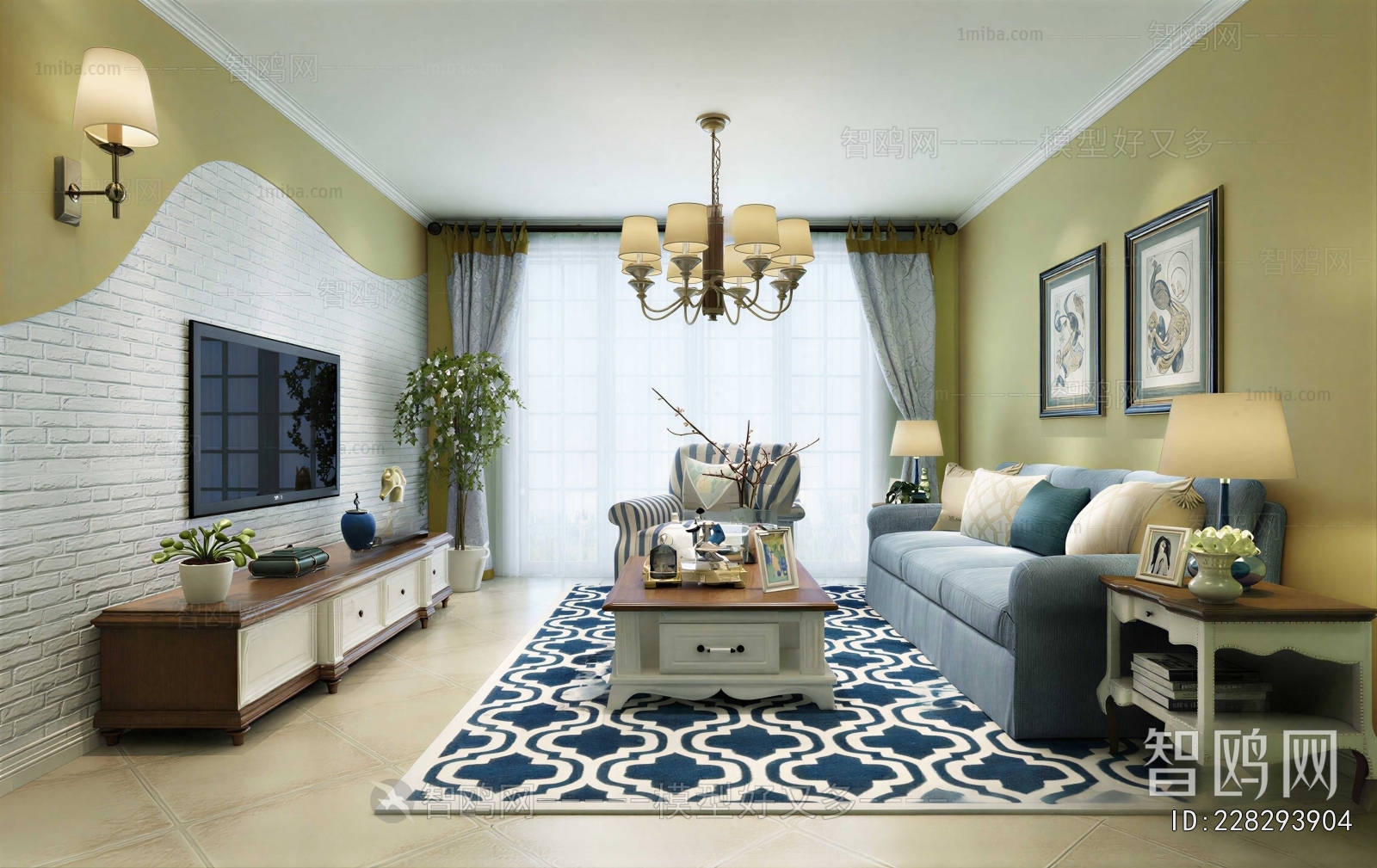 American Style A Living Room