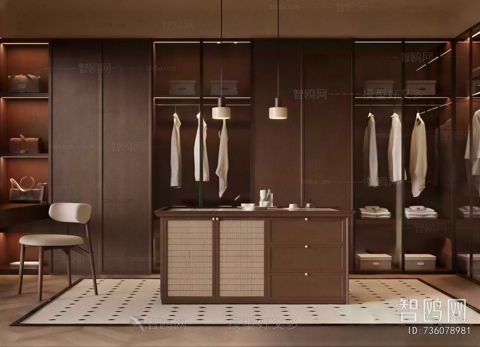 Modern Clothes Storage Area