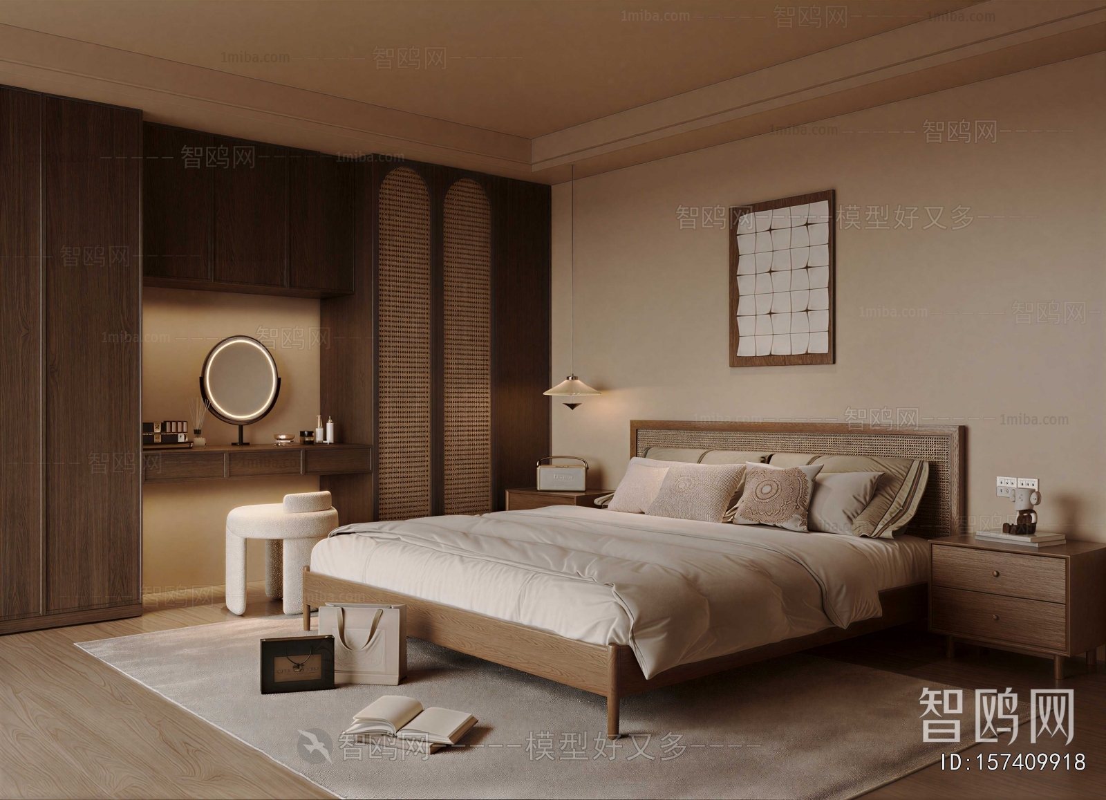 Wabi-sabi Style Bedroom