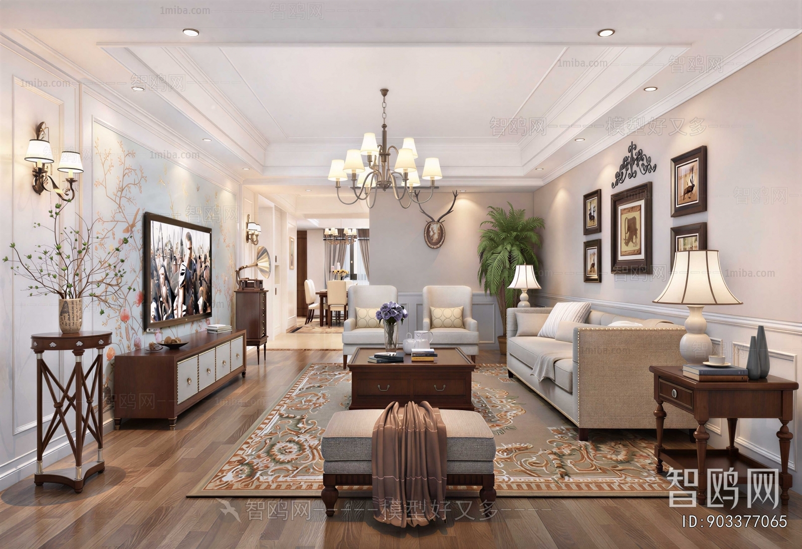American Style A Living Room
