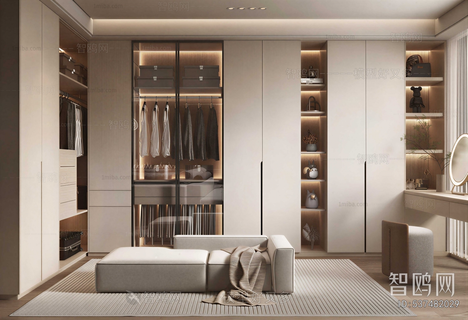 Modern Clothes Storage Area