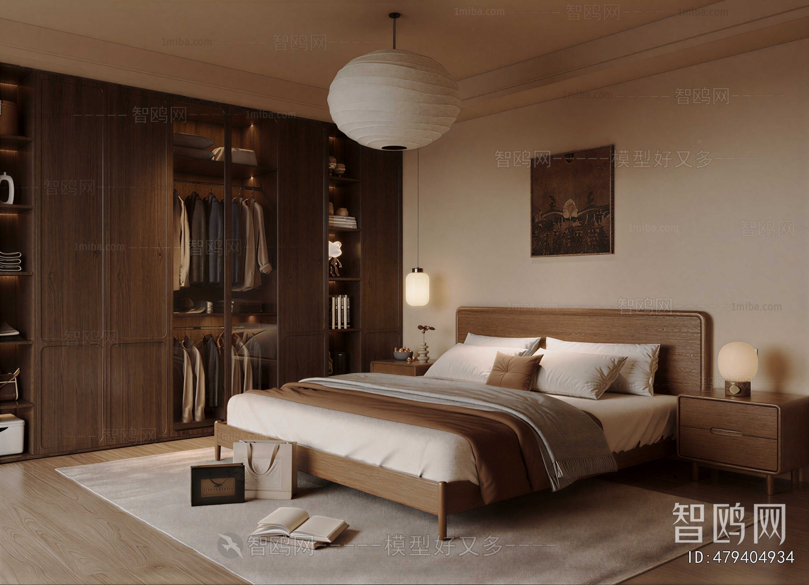 Wabi-sabi Style Bedroom