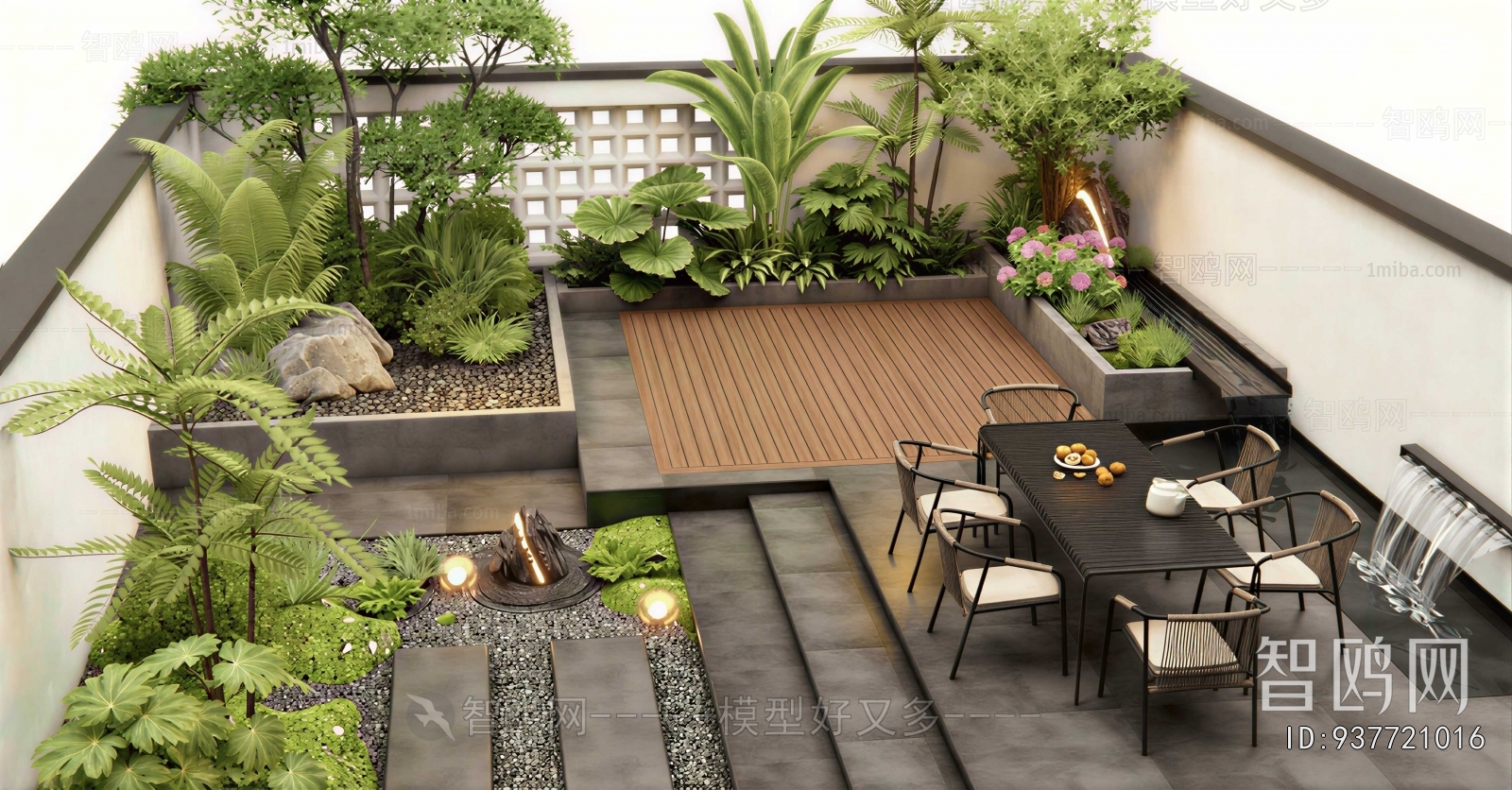 Modern Courtyard/landscape