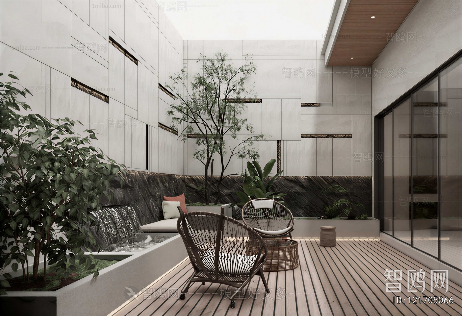 Modern Courtyard/landscape