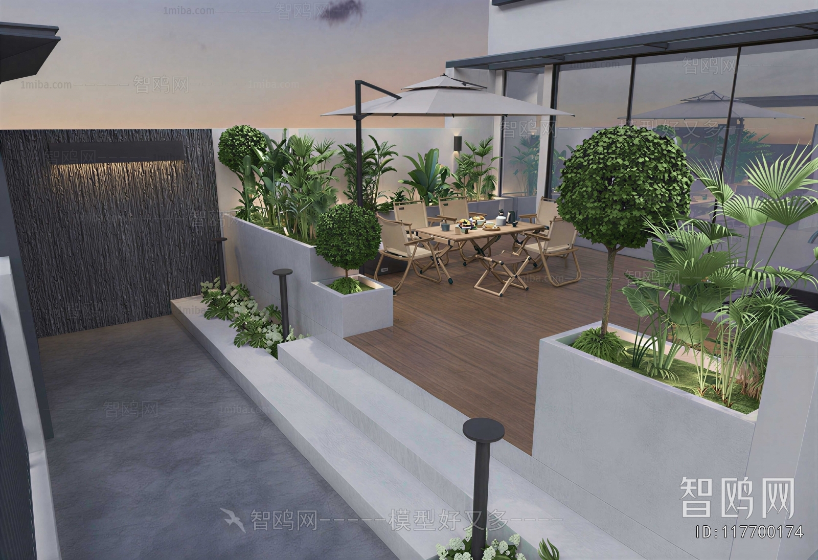 Modern Courtyard/landscape