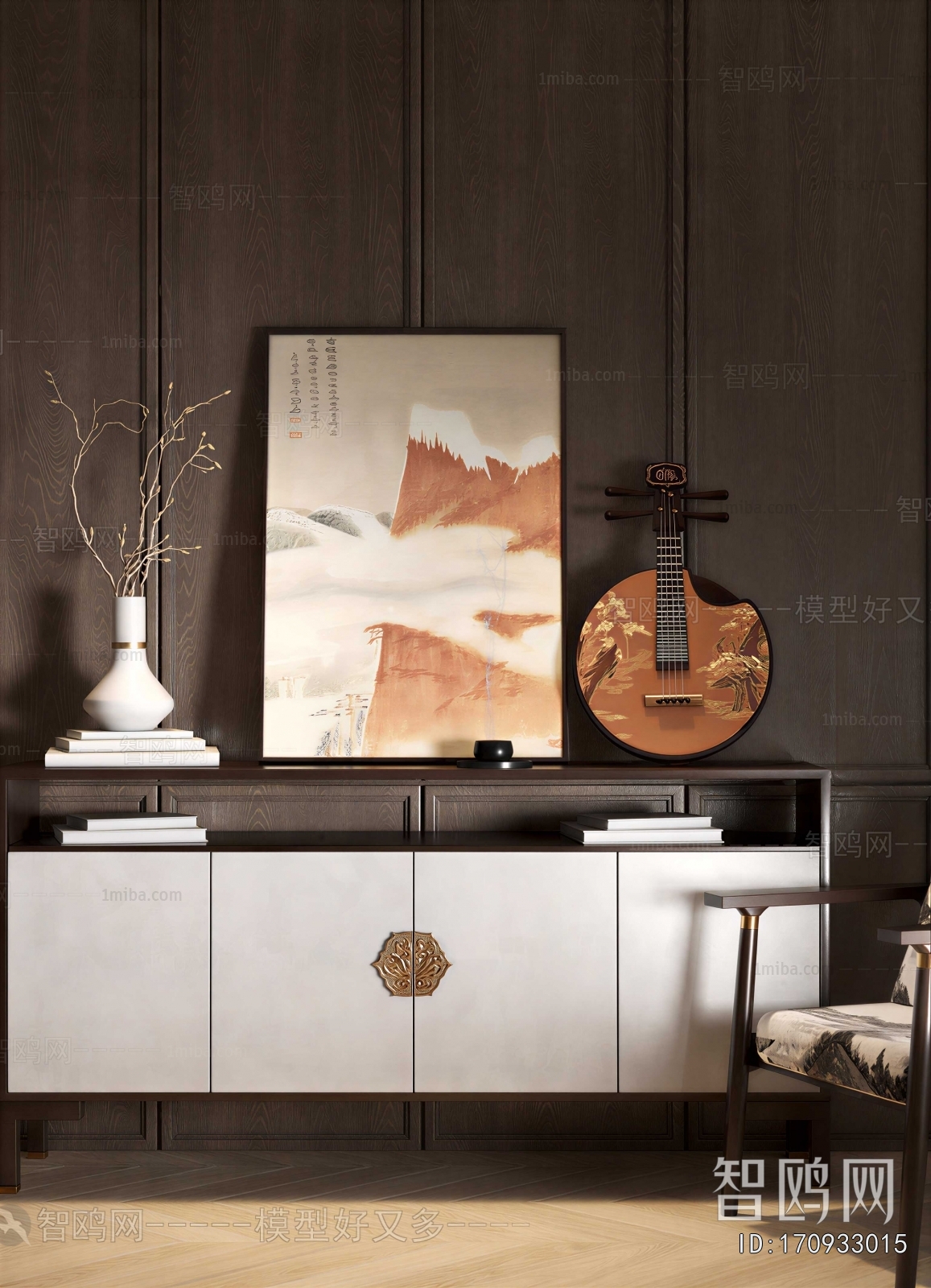 New Chinese Style Side Cabinet/Entrance Cabinet