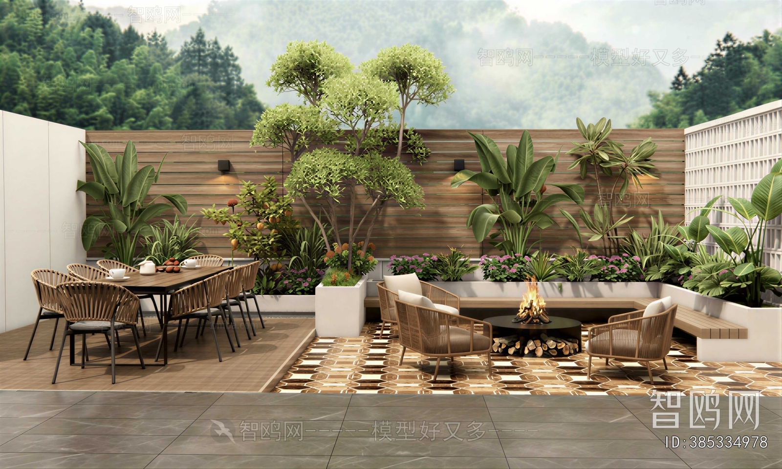 Modern Courtyard/landscape