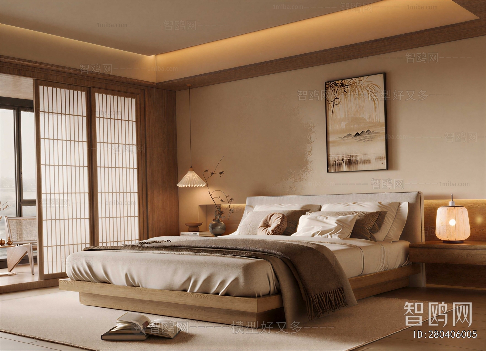 New Chinese Style Bedroom