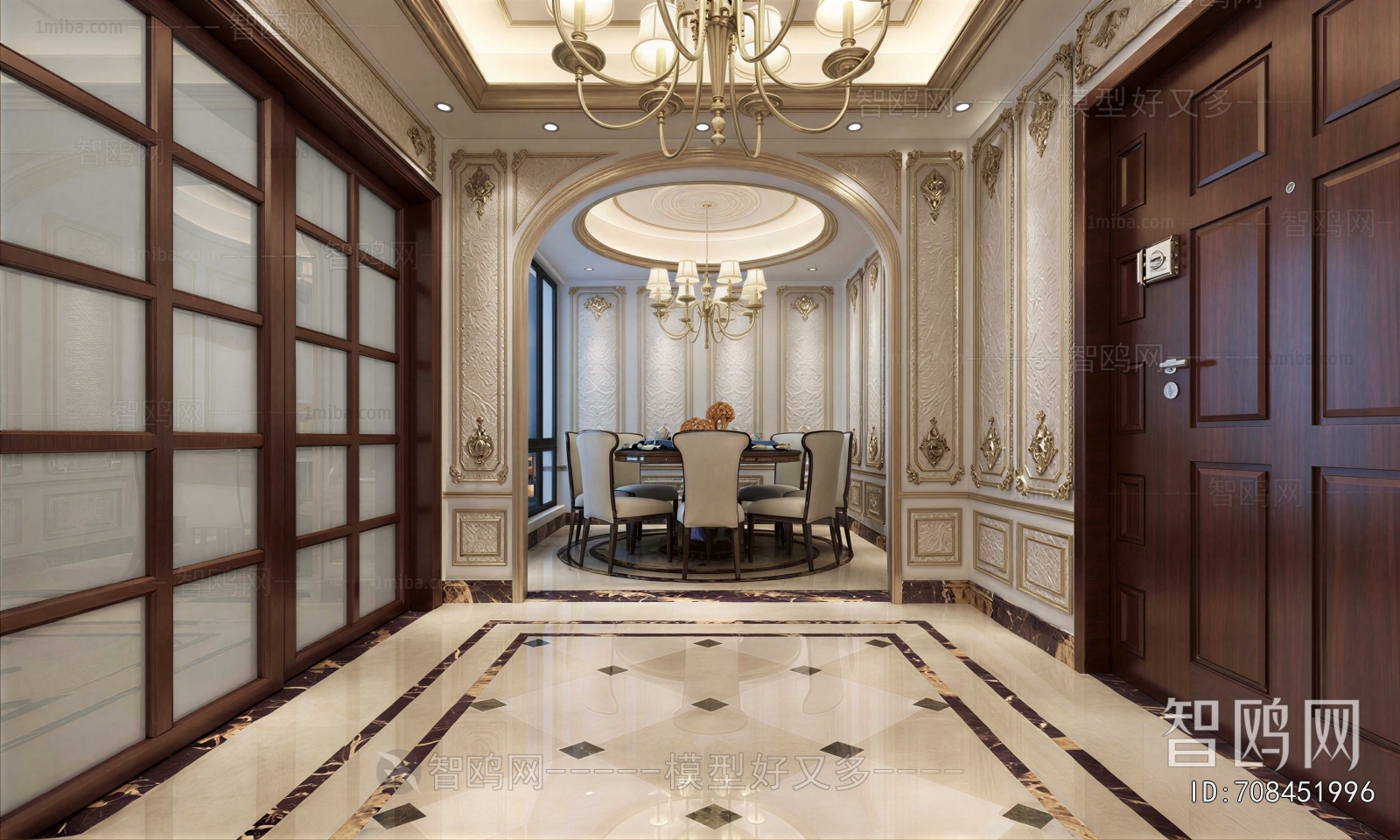 European Style Hallway
