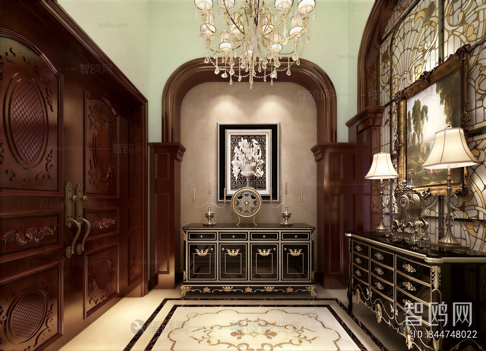 European Style Hallway