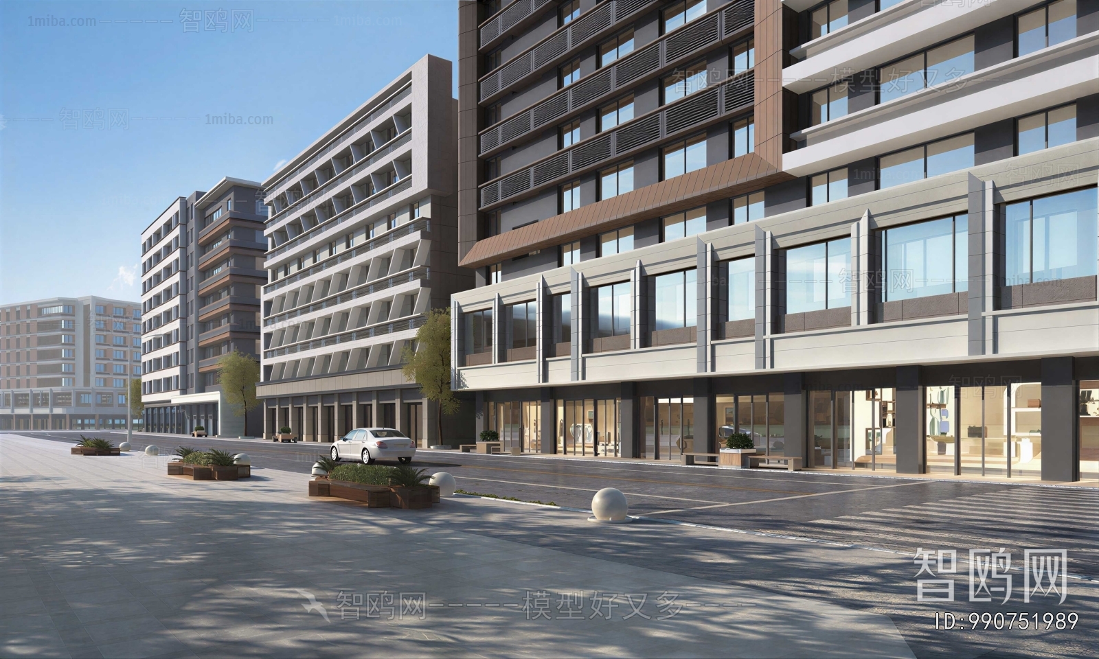 Modern Appearance Of Commercial Building