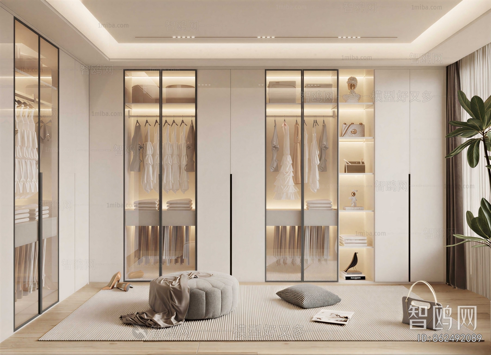 Modern Clothes Storage Area