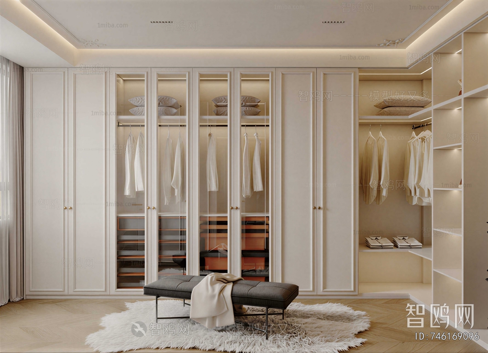 Modern Clothes Storage Area