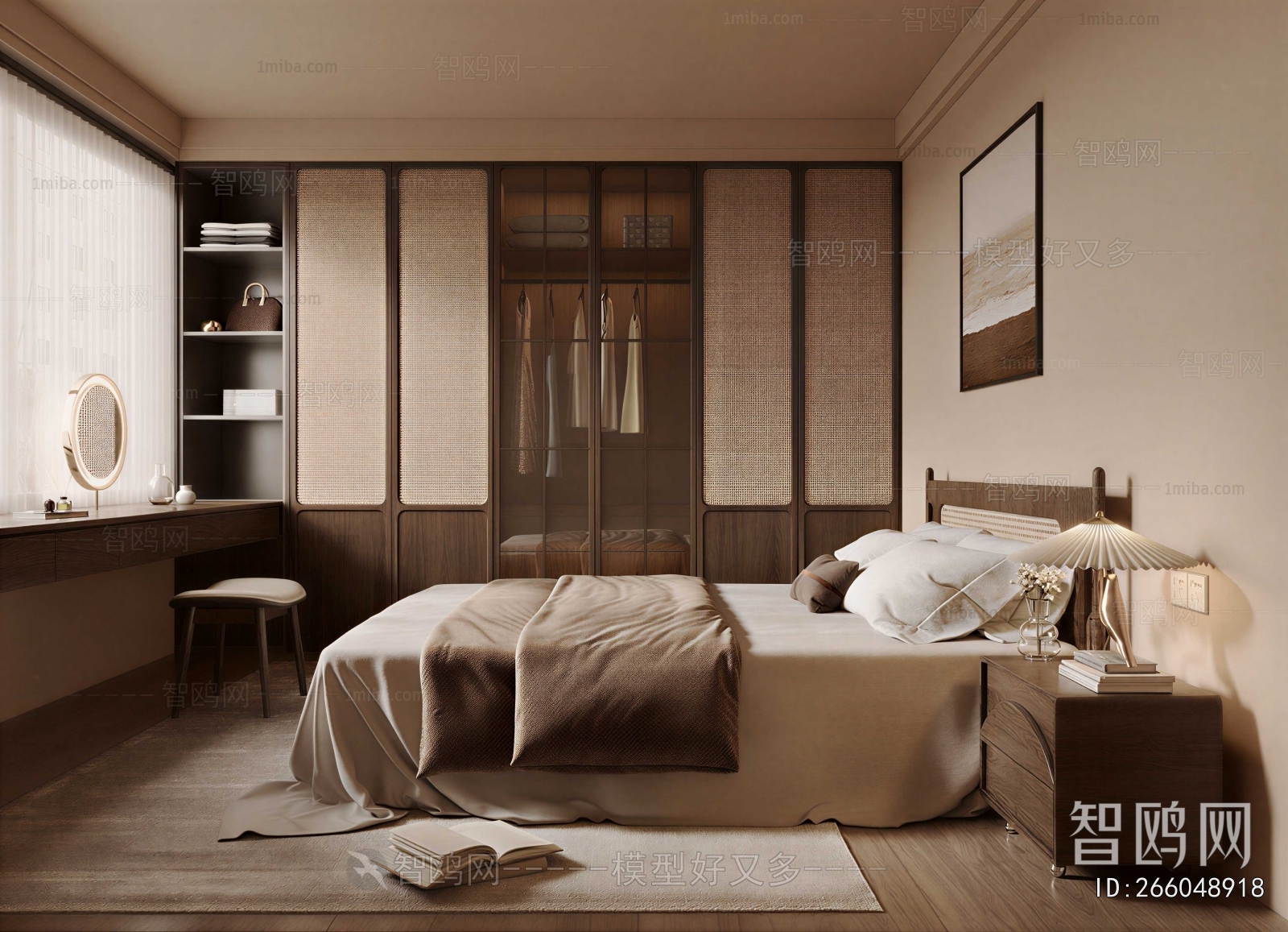 Wabi-sabi Style Bedroom