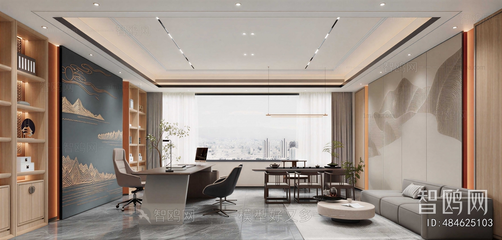 New Chinese Style Manager's Office