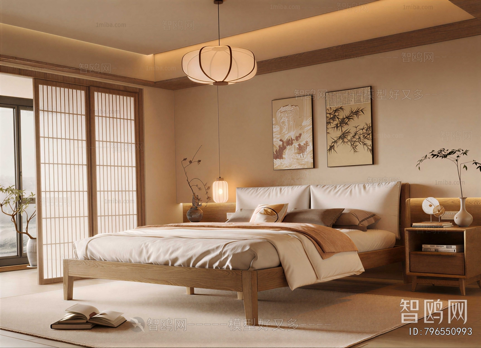 New Chinese Style Bedroom