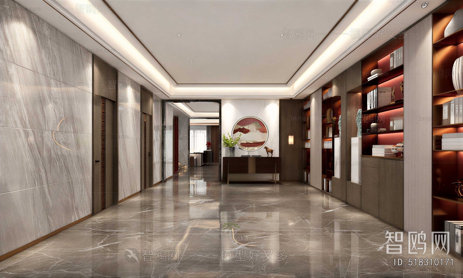 New Chinese Style Hallway