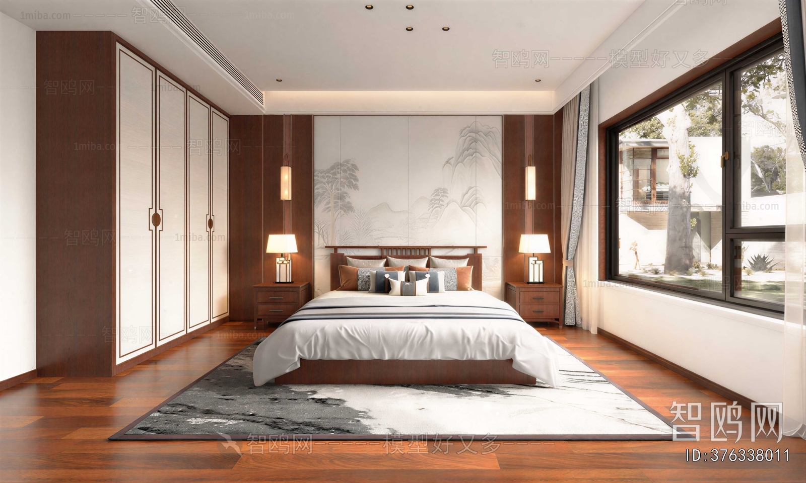 New Chinese Style Bedroom