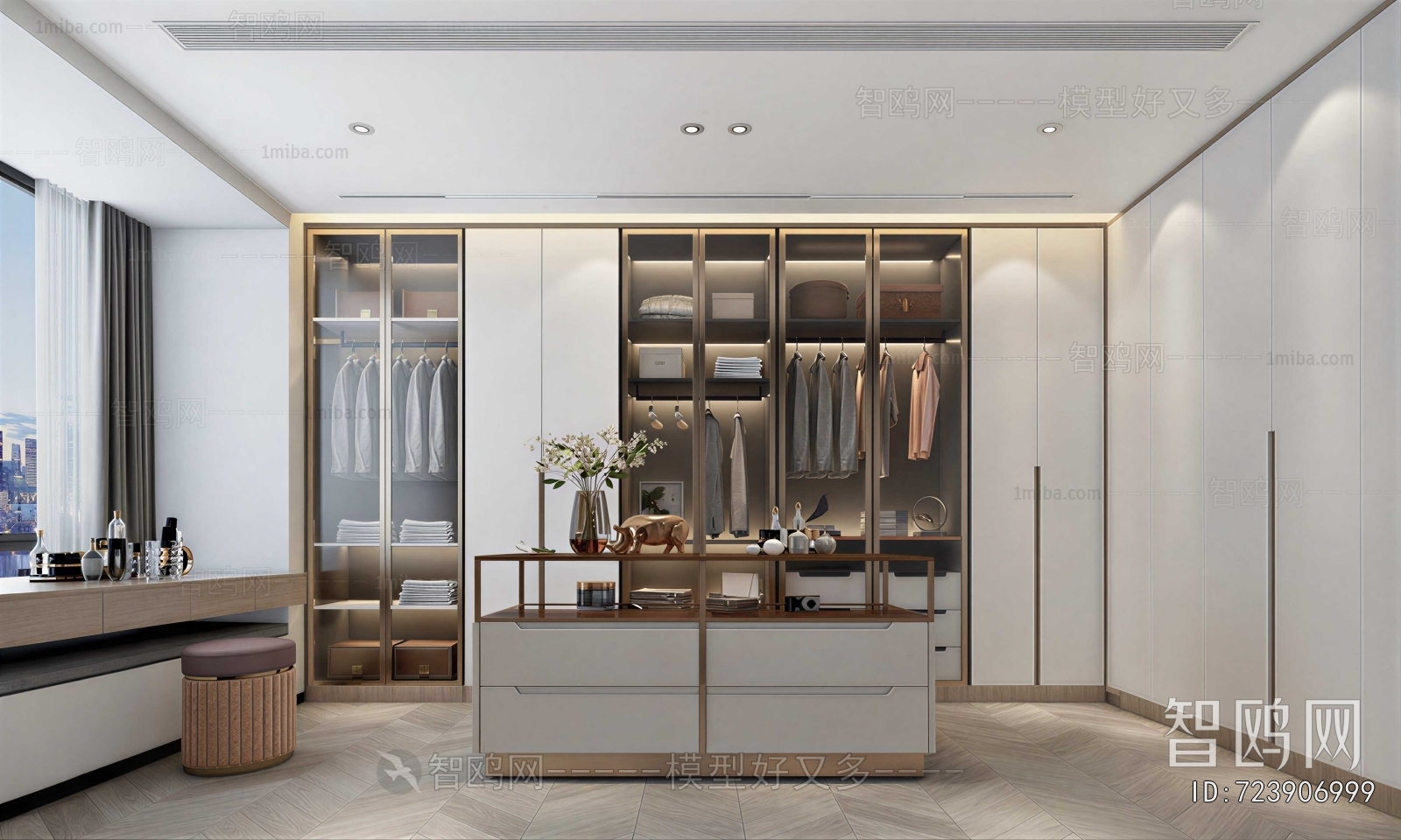 Modern Clothes Storage Area