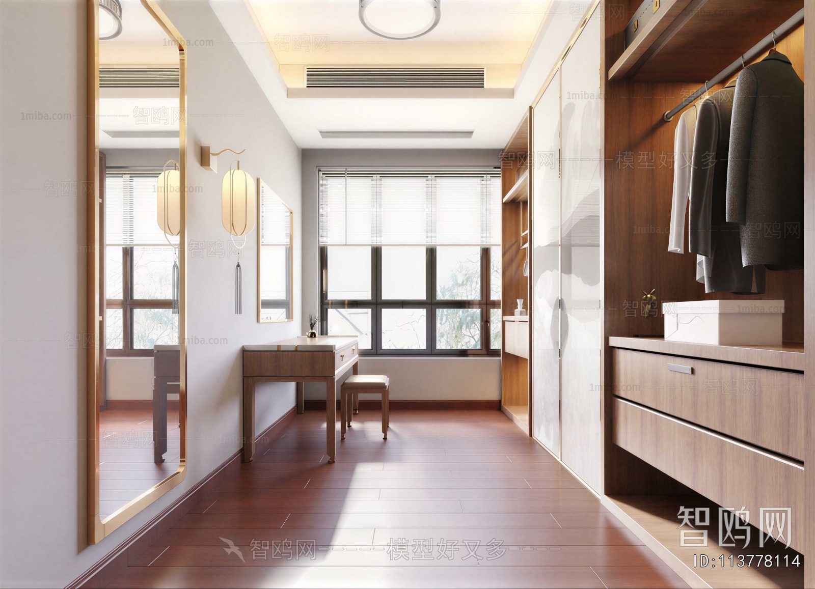 Modern Clothes Storage Area
