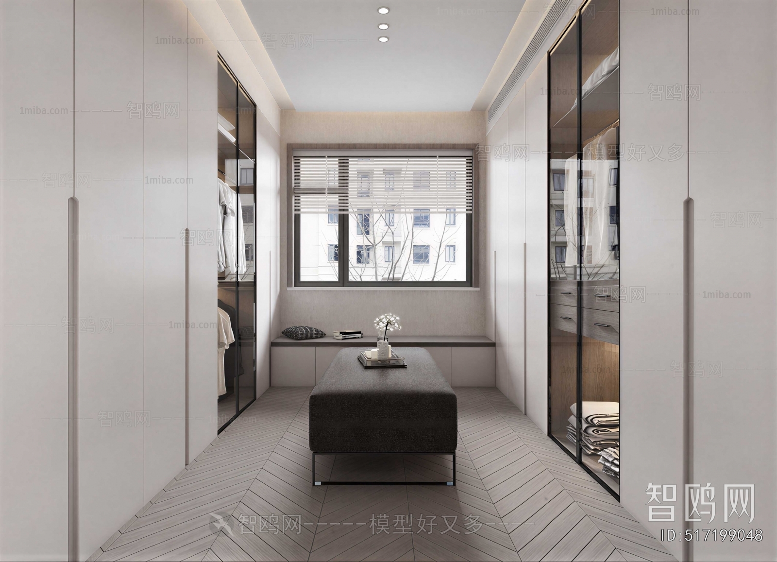 Modern Clothes Storage Area