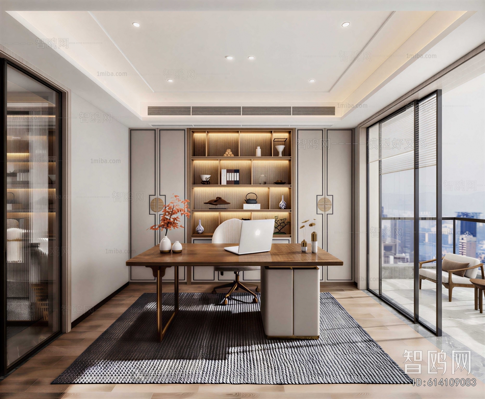 New Chinese Style Study Space