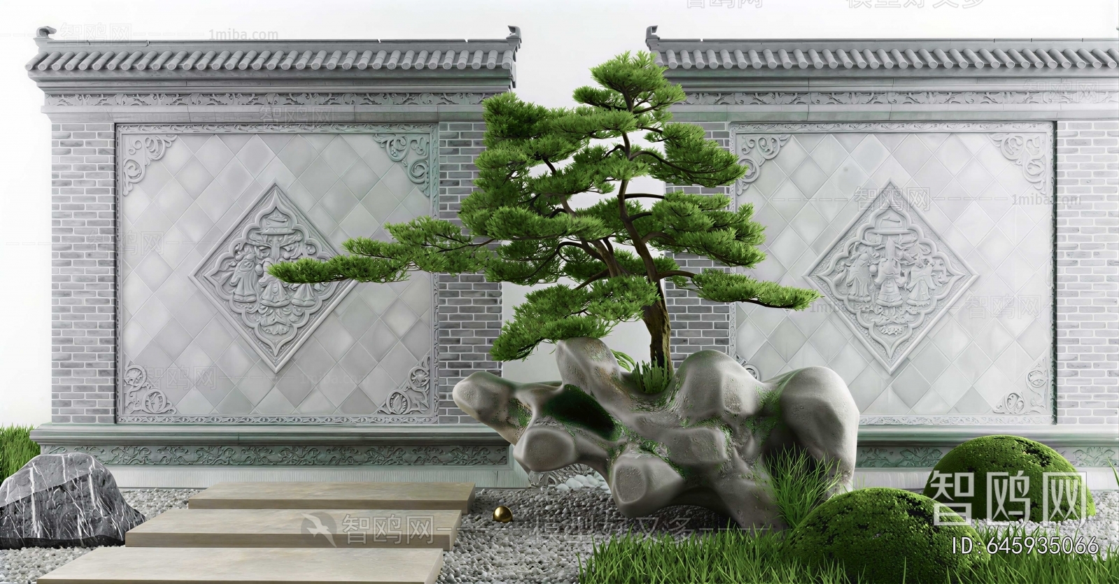 New Chinese Style Landscape Wall