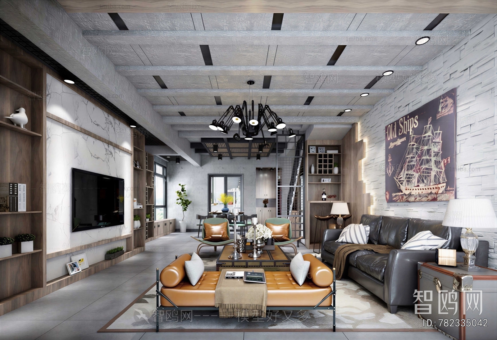 Industrial Style A Living Room
