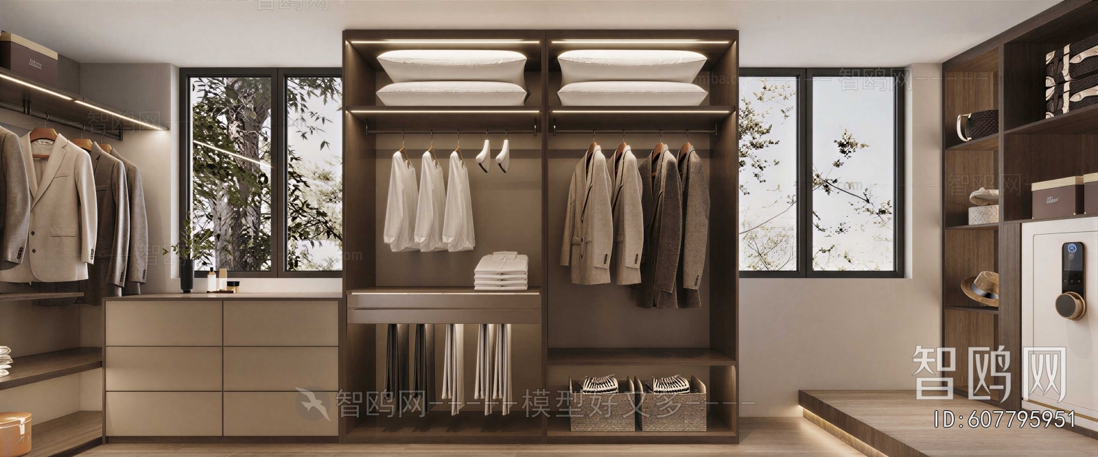 Modern Clothes Storage Area