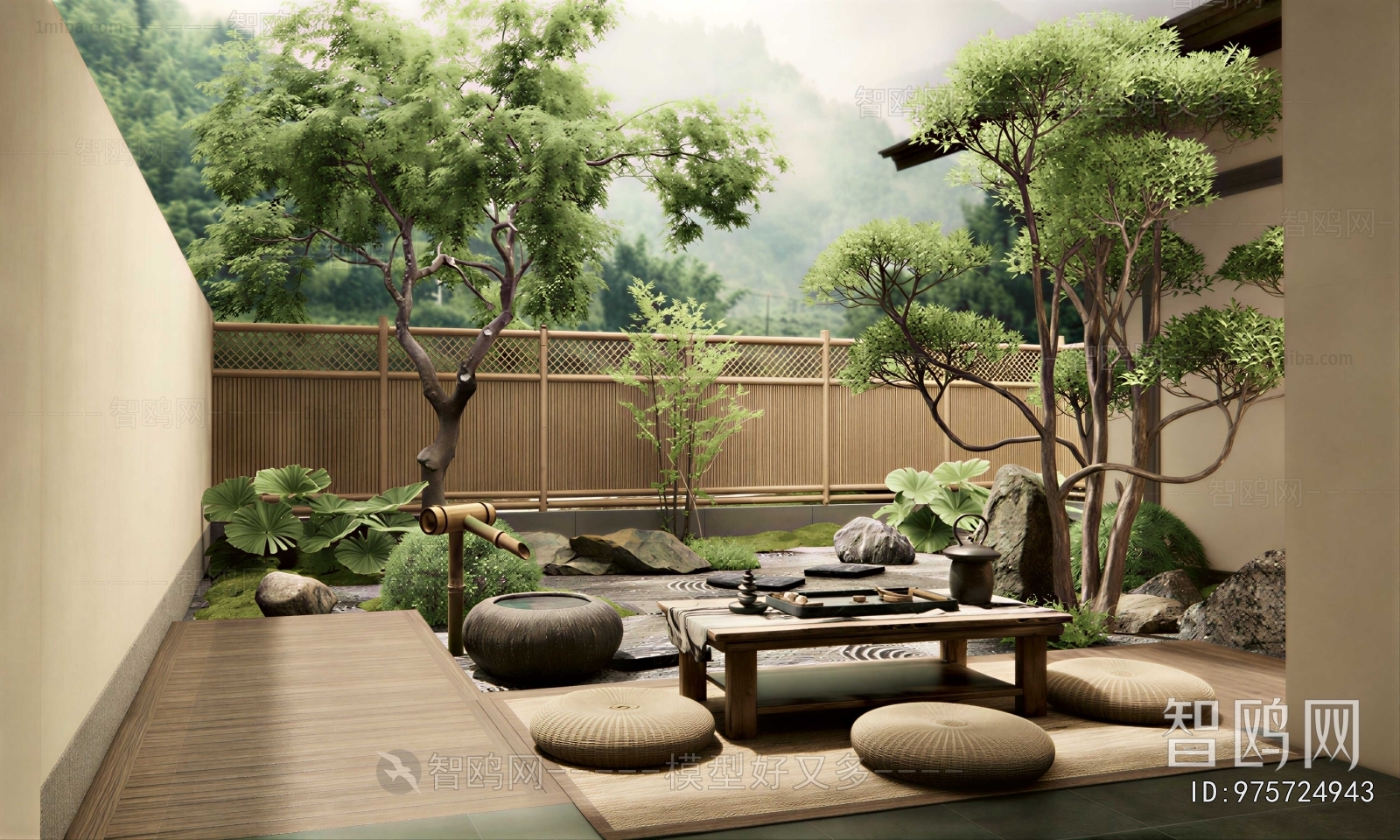 Japanese Style Courtyard/landscape